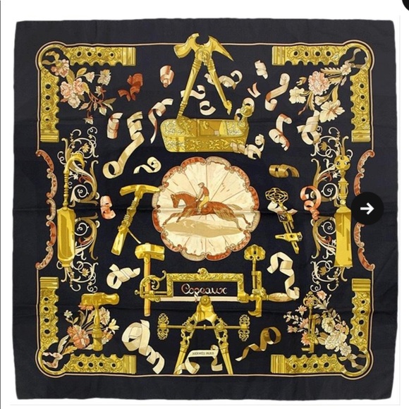 Hermes Accessories - Hermès Scarf "Copeaux" by Caty Latham equestrian